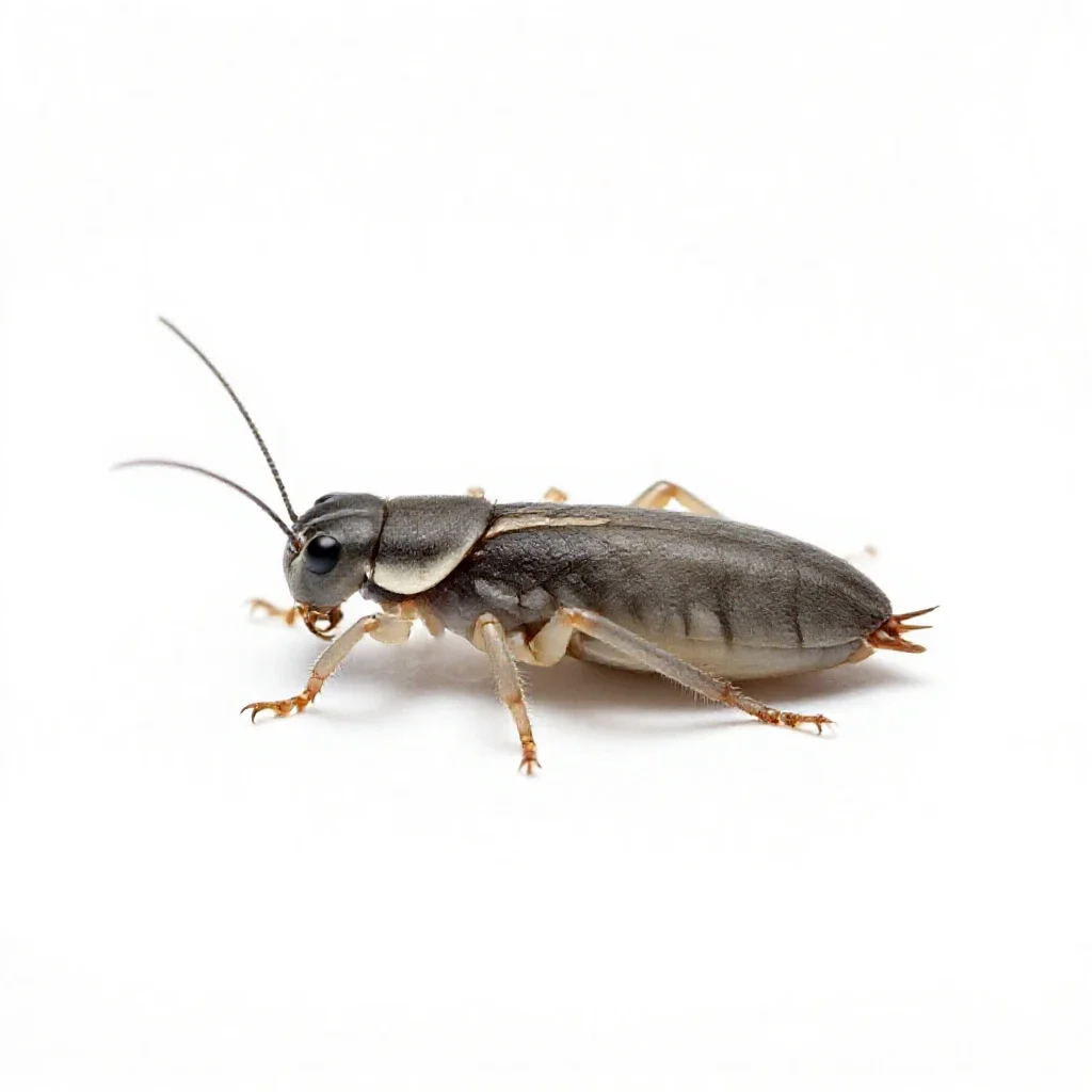 Springtail isolated on a white background