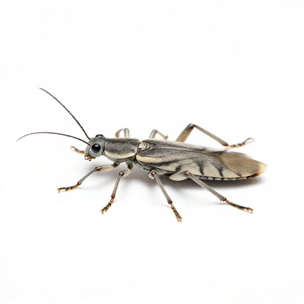 Stick insect isolated on a white background