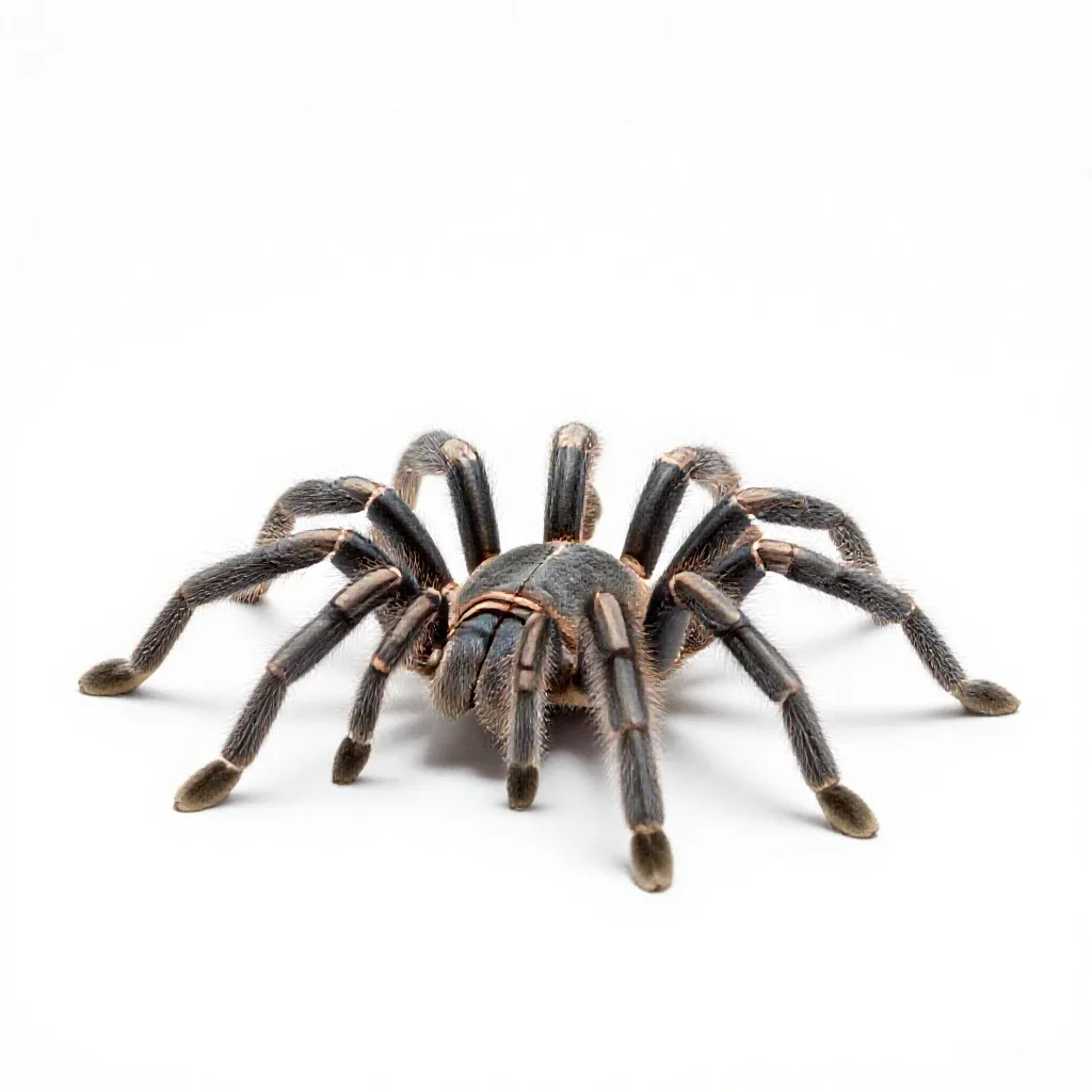 Tarantula isolated on a white background