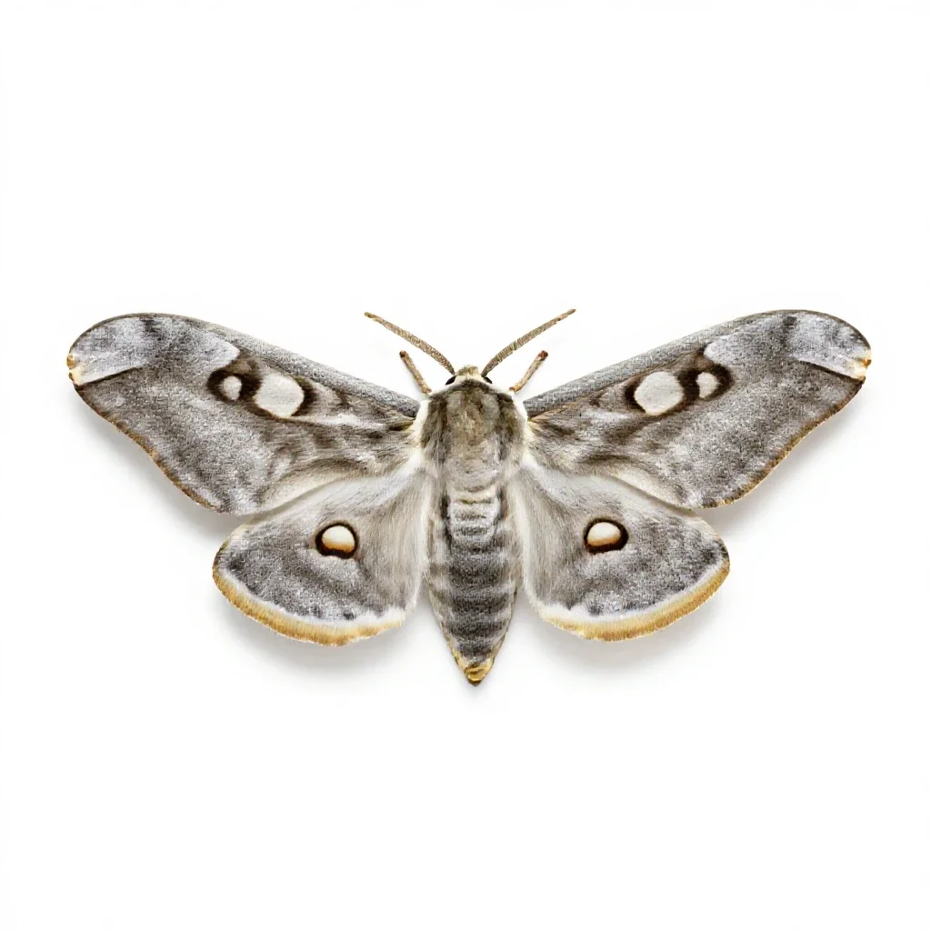Atlas moth isolated on a white background