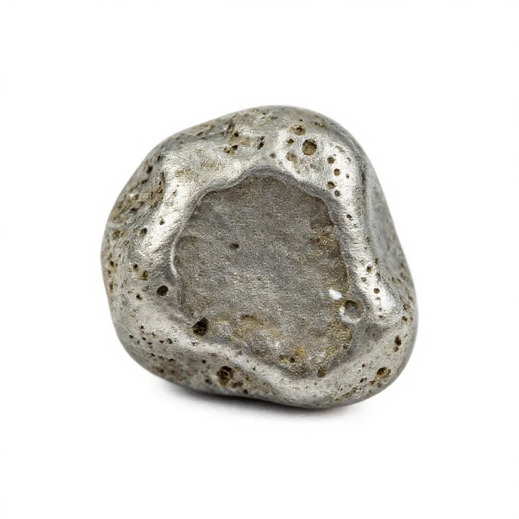 Garnet in matrix isolated on a white background