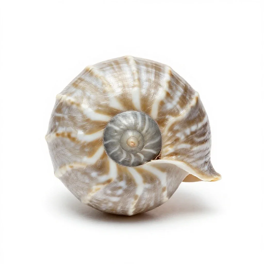 Nautilus shell isolated on a white background