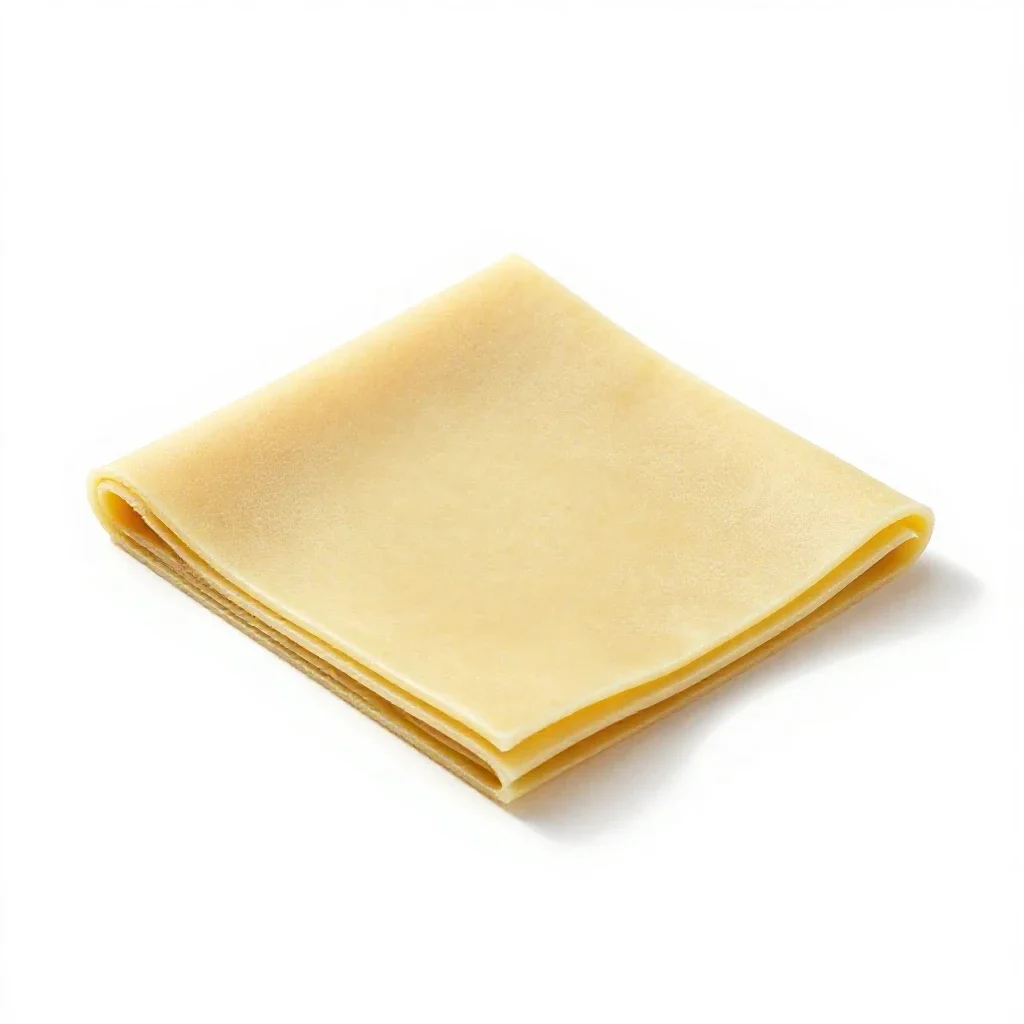 Beeswax wrap folded isolated on a white background