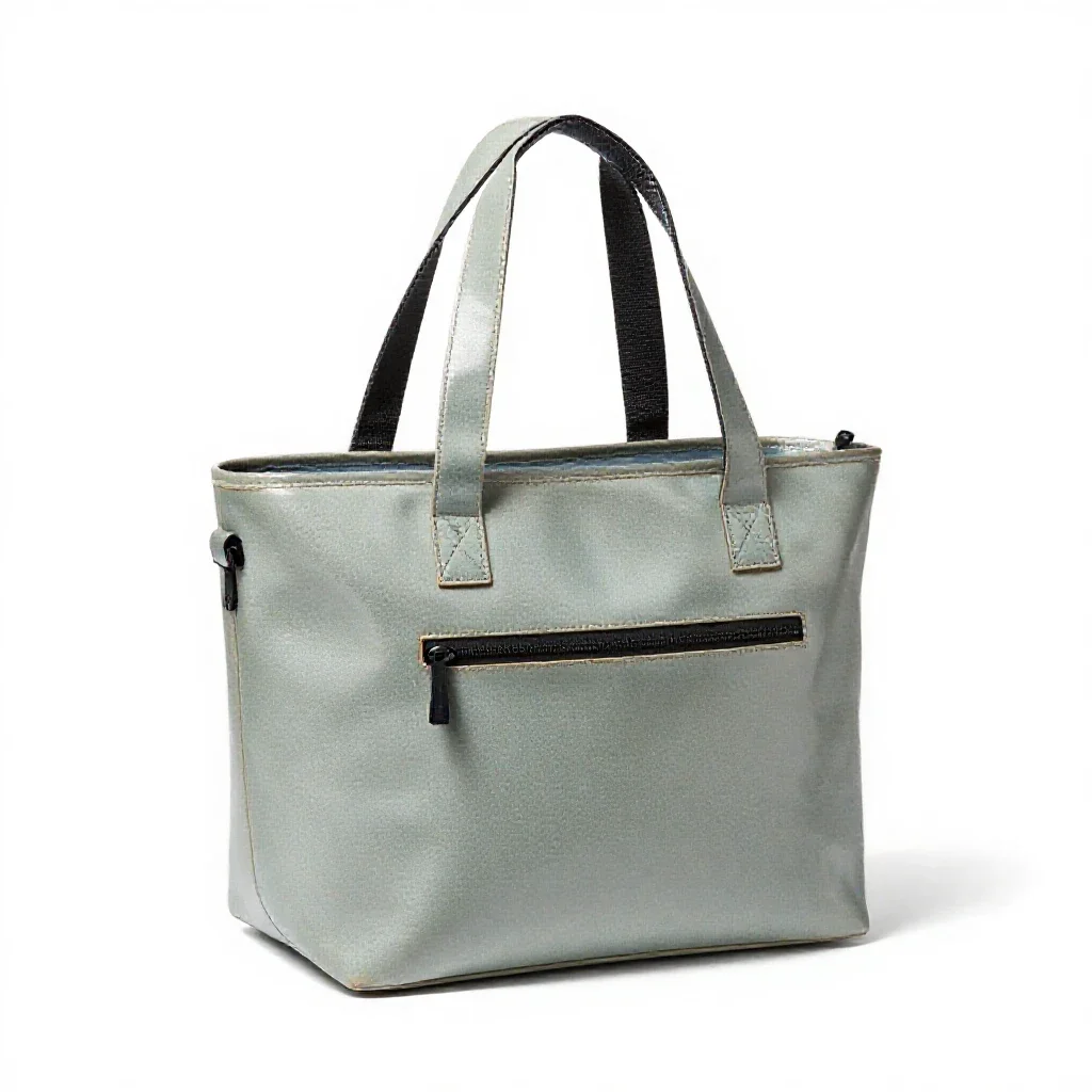 Cooler tote with a zip isolated on a white background