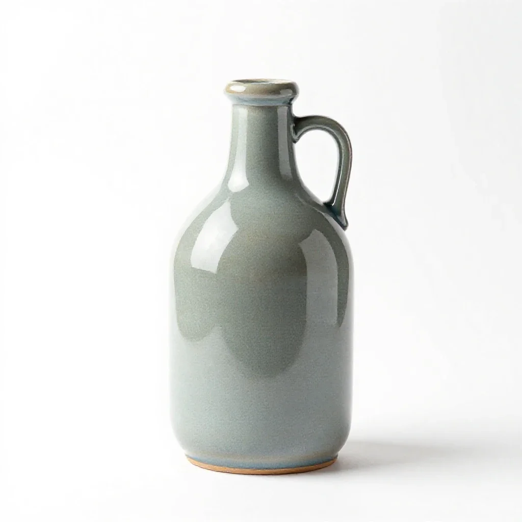 Growler with a swing top isolated on a white background