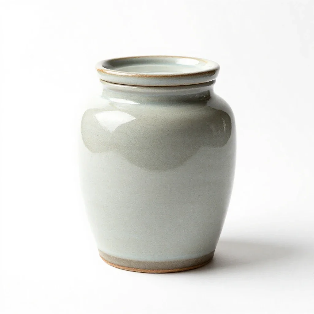 Screw-top preserving jar isolated on a white background