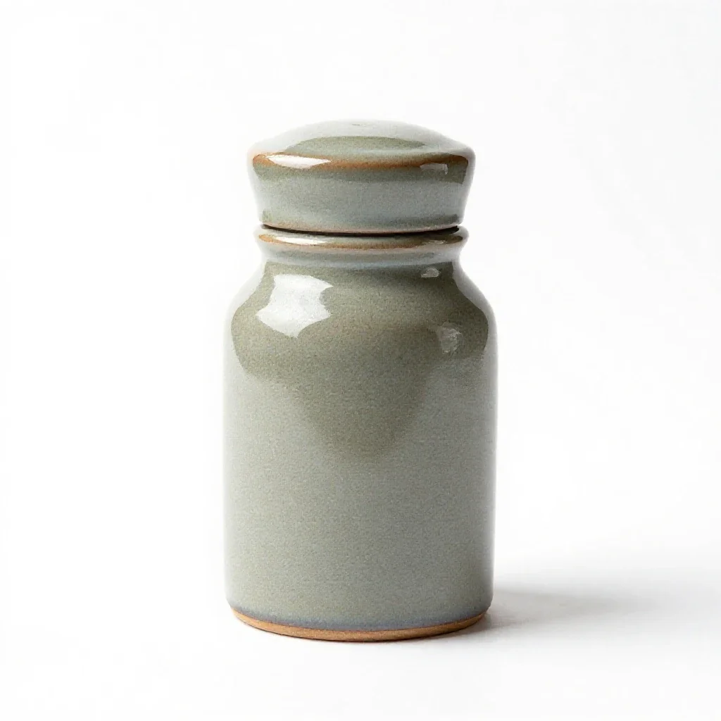 Spice jar with a shaker top isolated on a white background