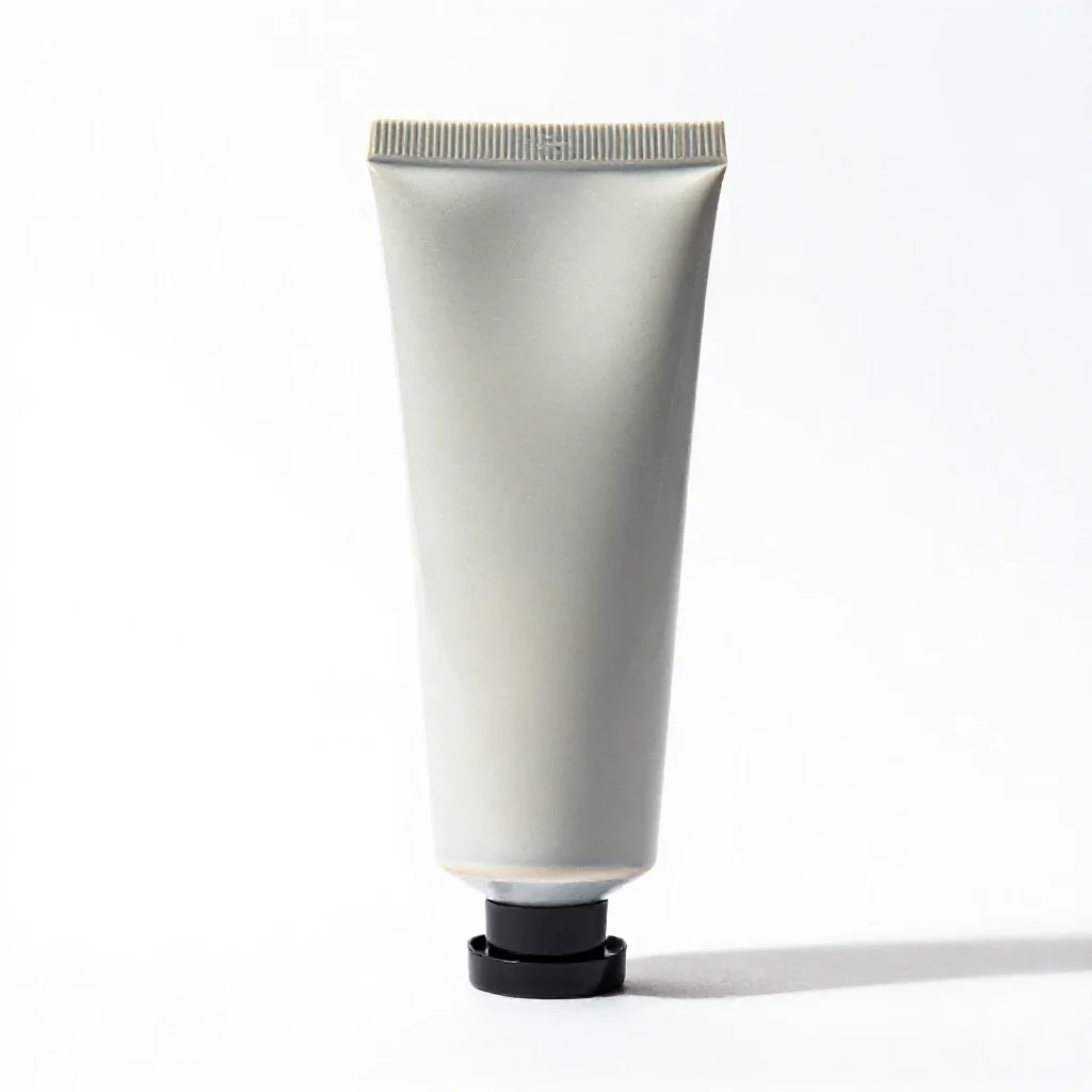 Tube of hand cream isolated on a white background