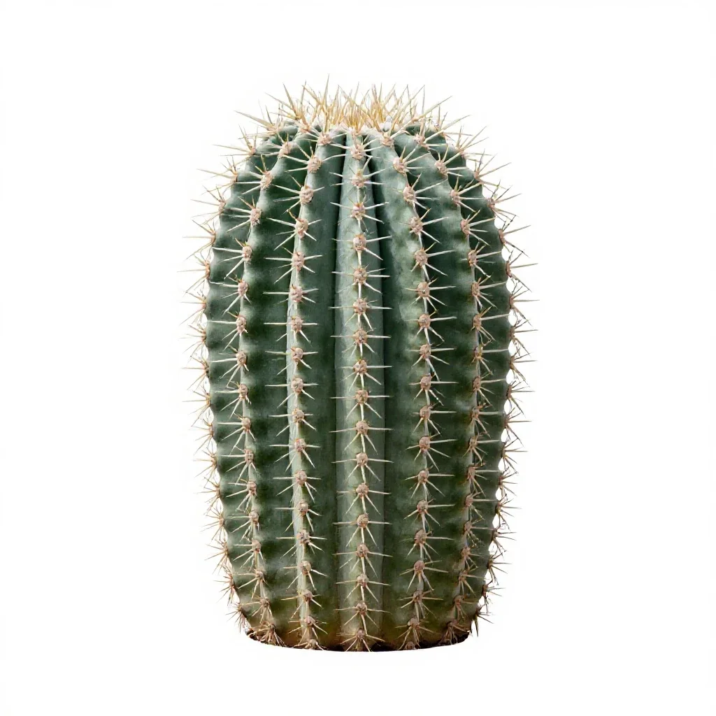 Barrel cactus isolated on a white background