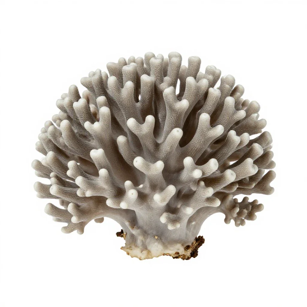 Coral fungus isolated on a white background