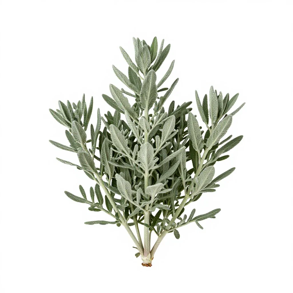 Flax bush isolated on a white background