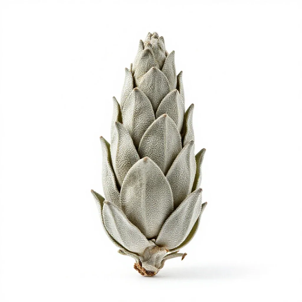 Hop flower cone isolated on a white background