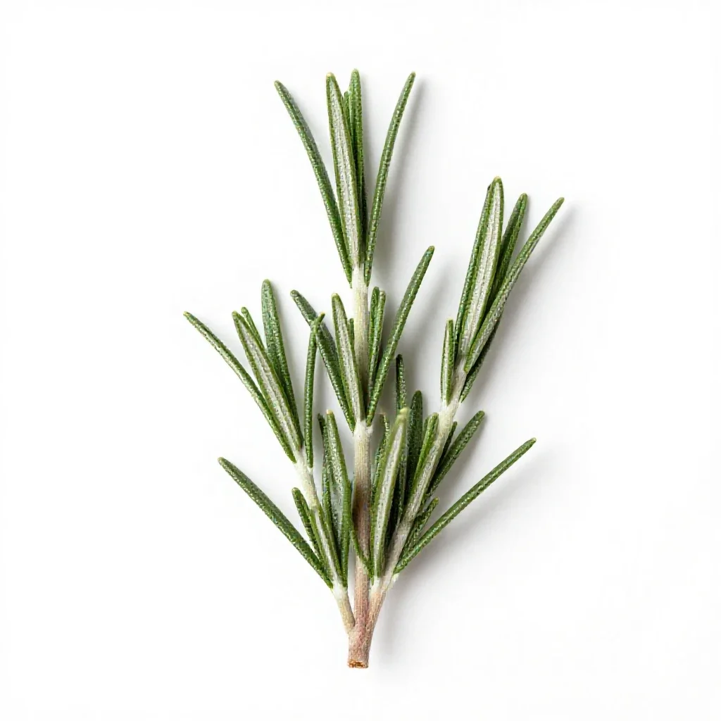 Rosemary sprig isolated on a white background