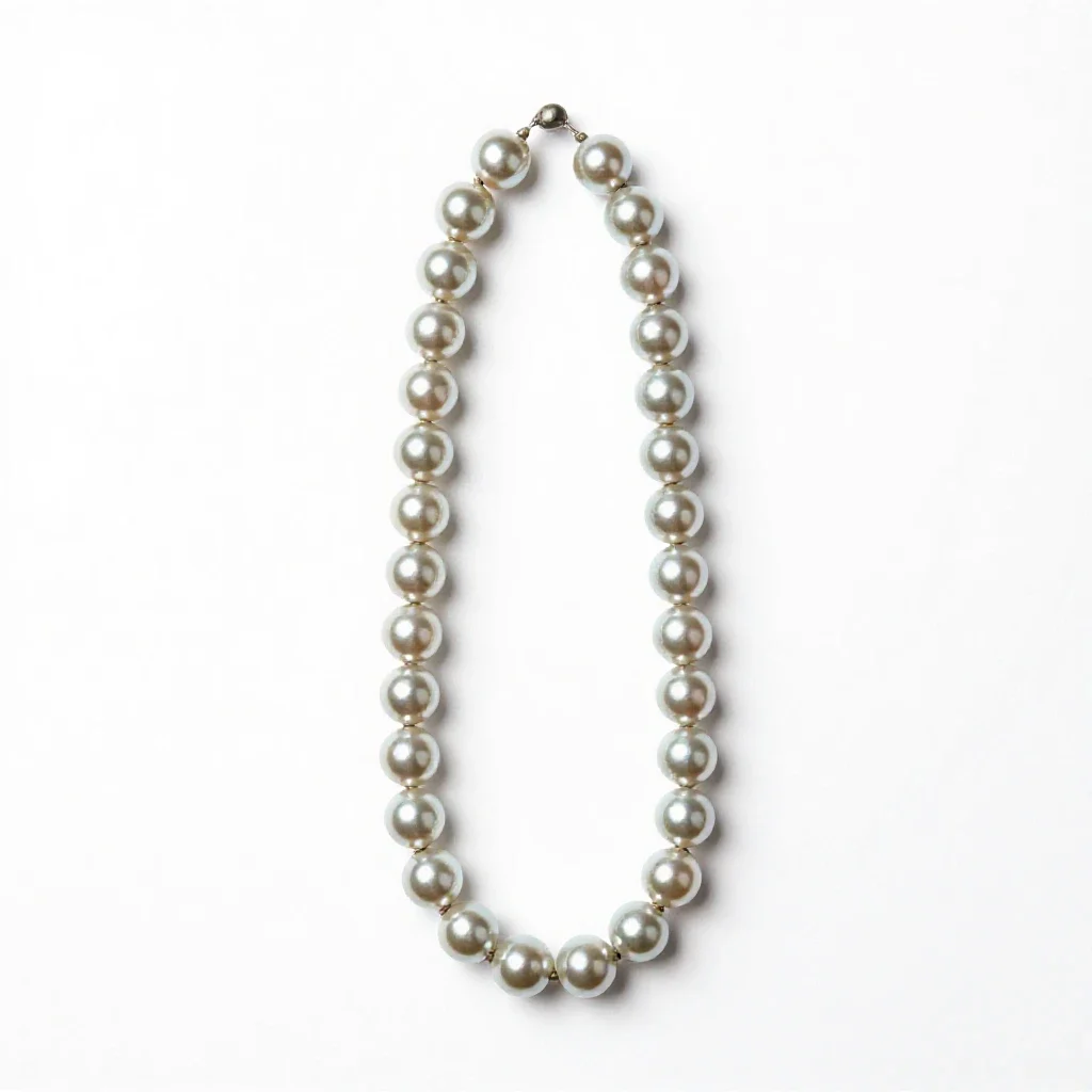String of pearls trailing isolated on a white background