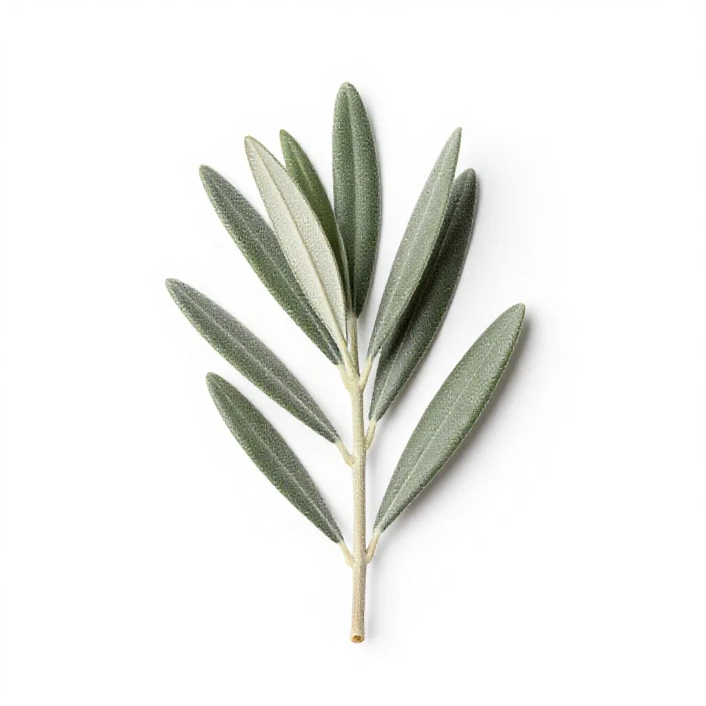 Olive branch isolated on a white background