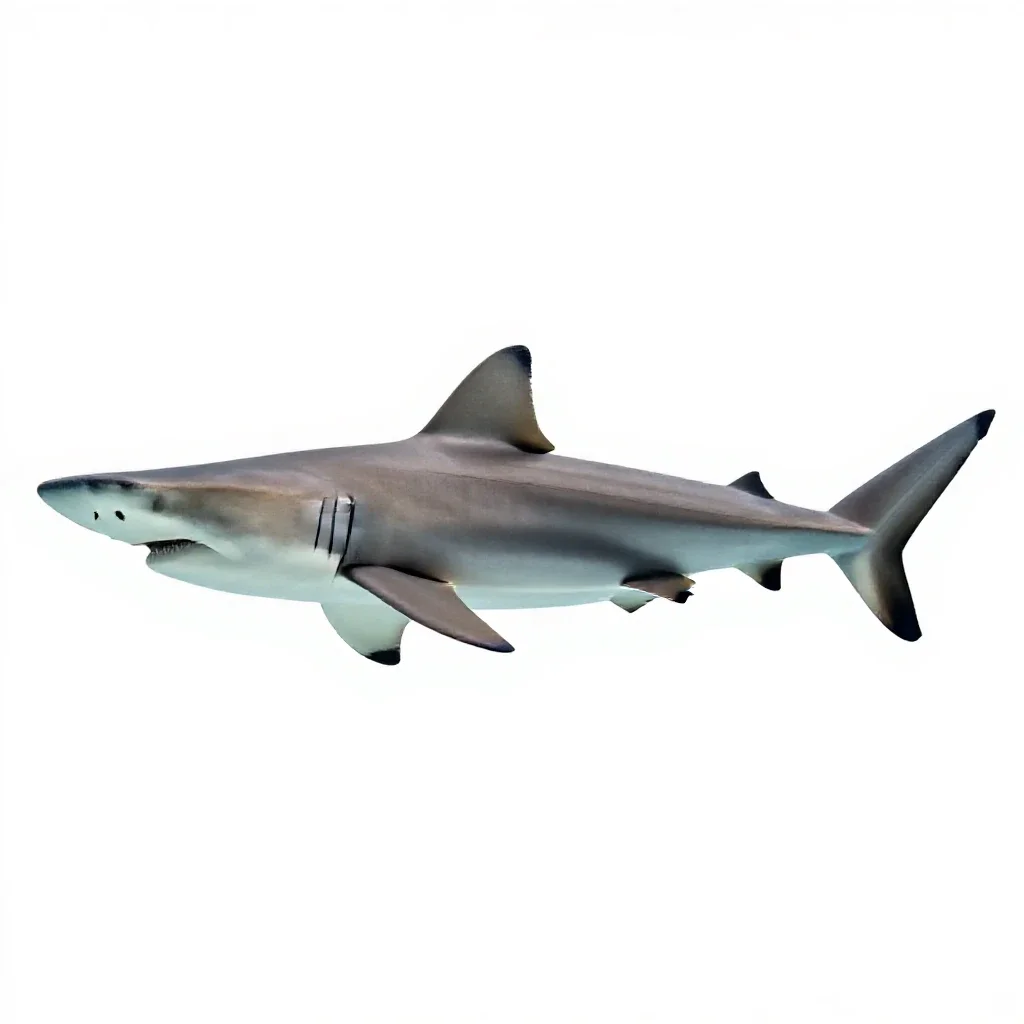 Hammerhead shark isolated on a white background