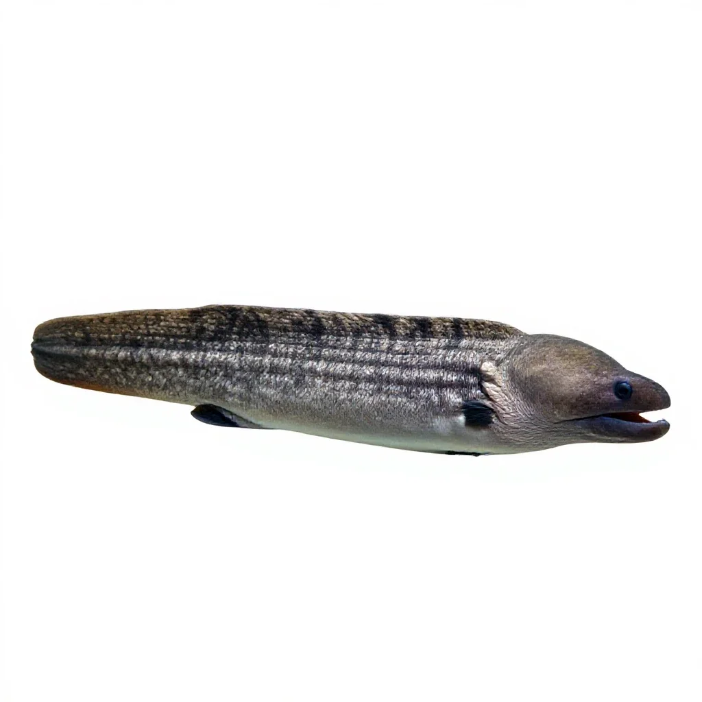 Moray eel isolated on a white background