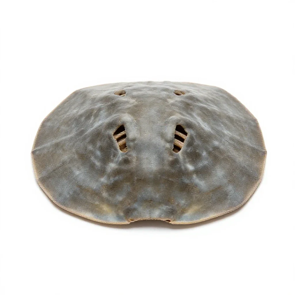 Sand dollar burrowing isolated on a white background