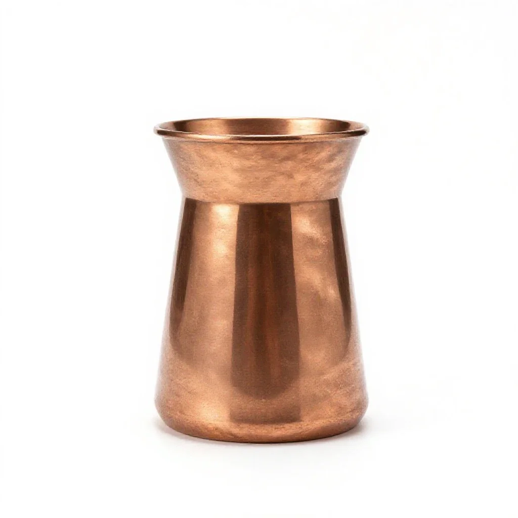 Copperware isolated on a white background