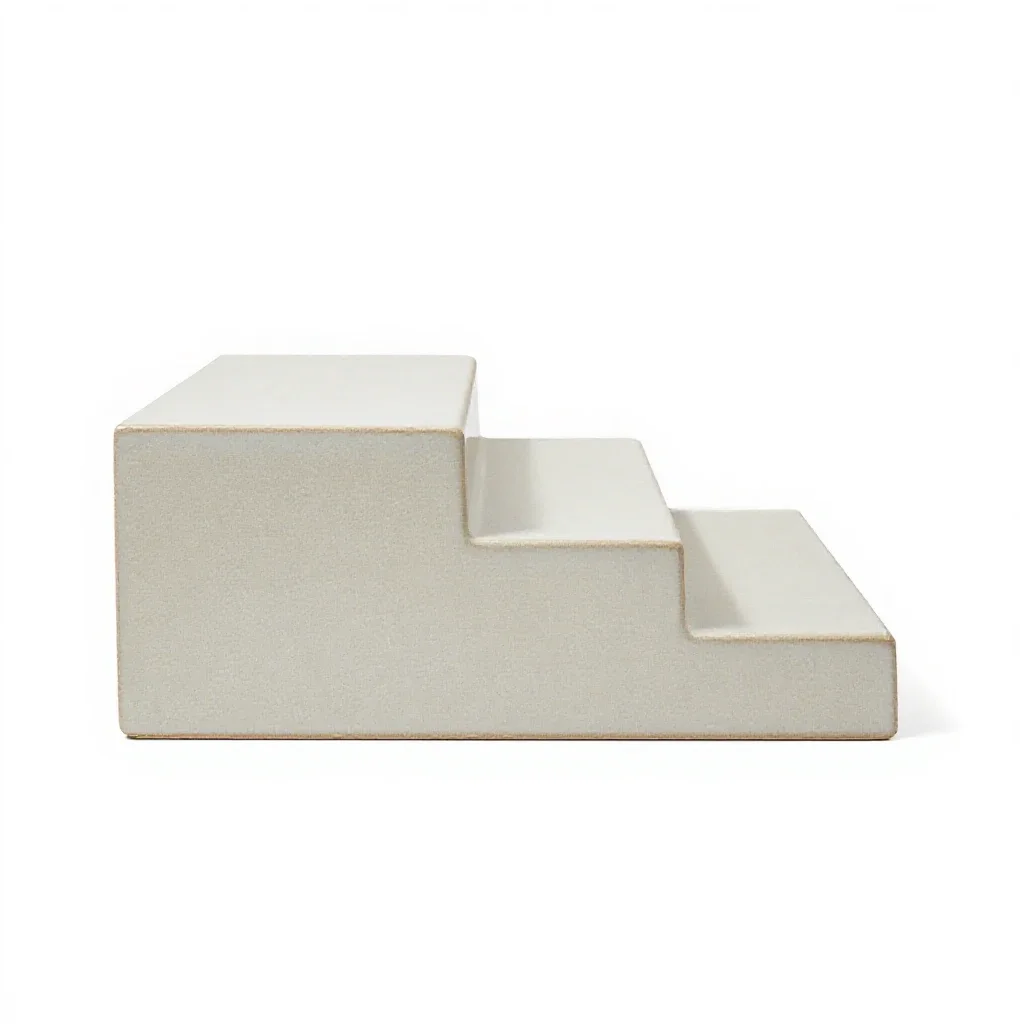 Corbel step isolated on a white background