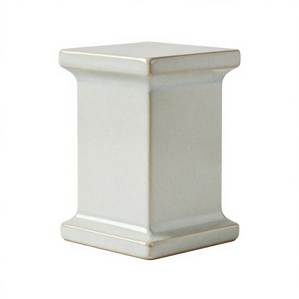 Corner post isolated on a white background