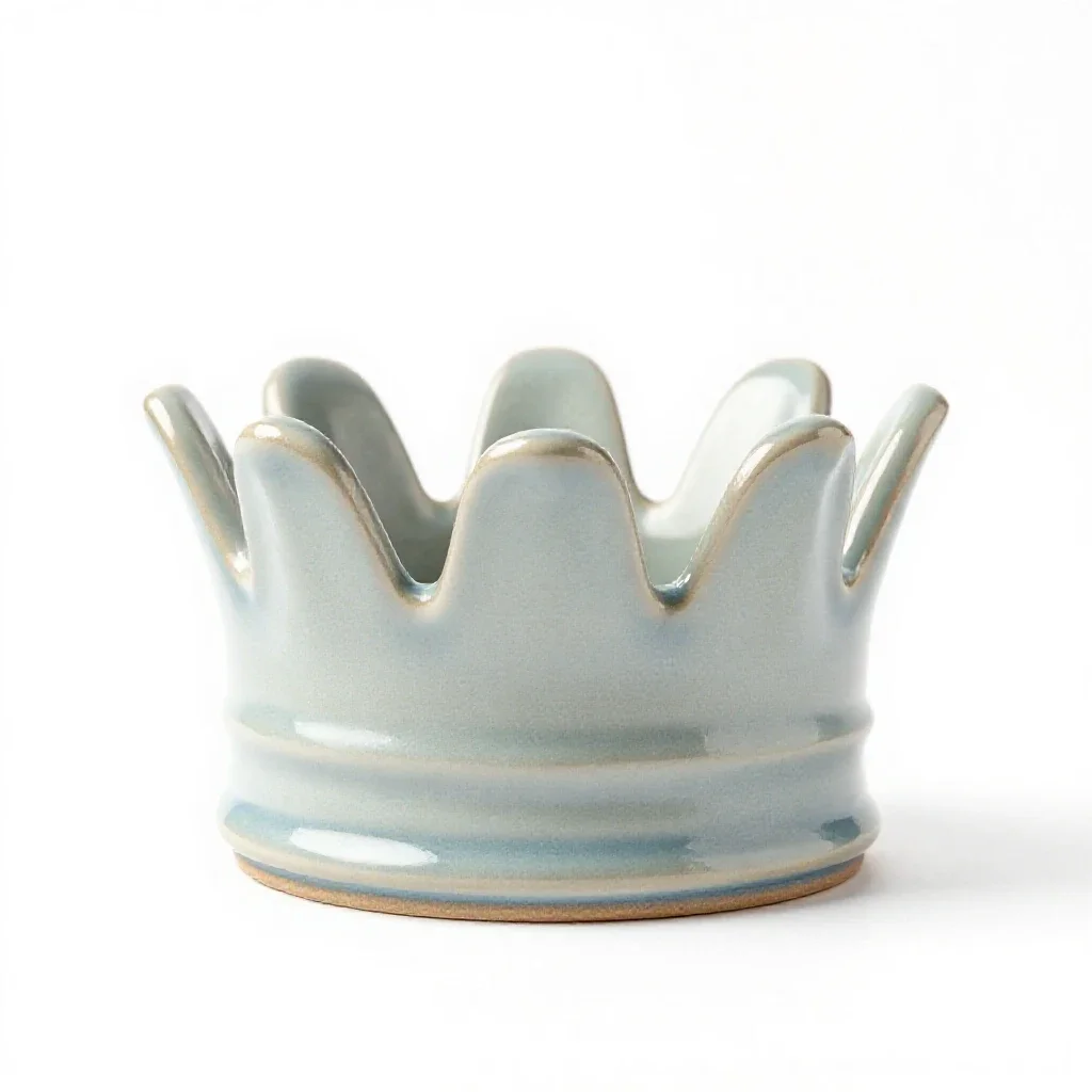 Crown lens isolated on a white background