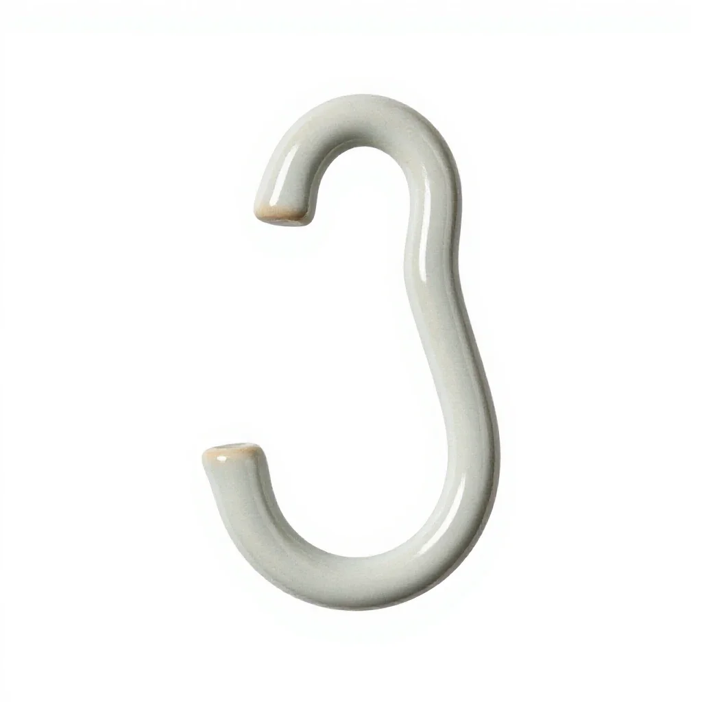 Cup hook isolated on a white background