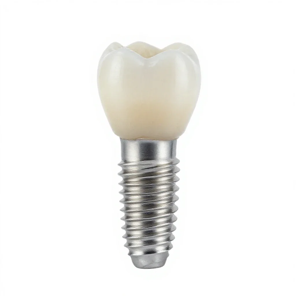 Dental implant isolated on a white background