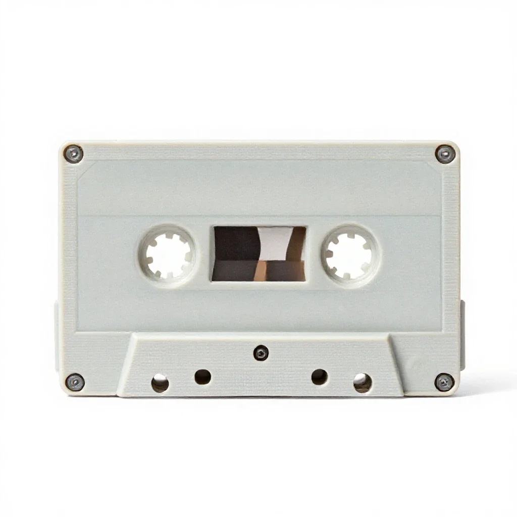 Digital audiotape isolated on a white background