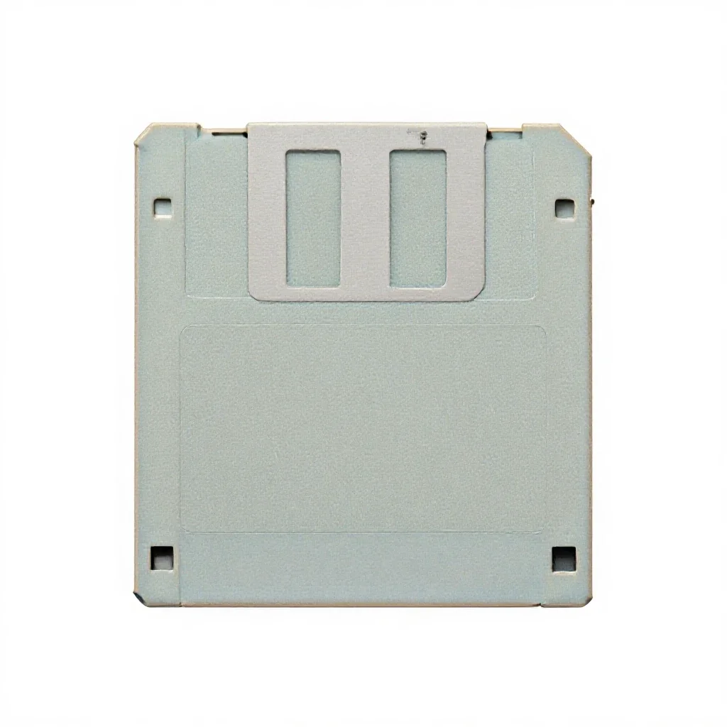 Diskette isolated on a white background