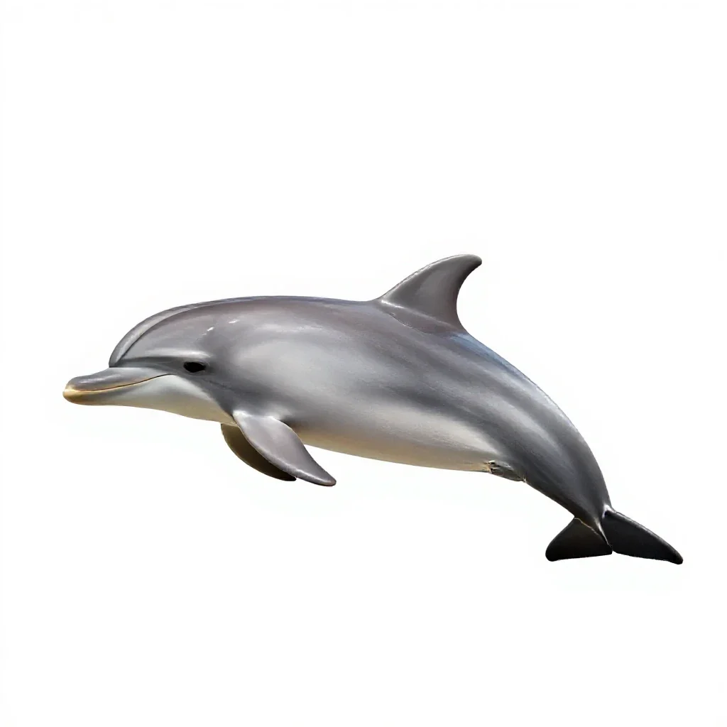 Dolphin striker isolated on a white background