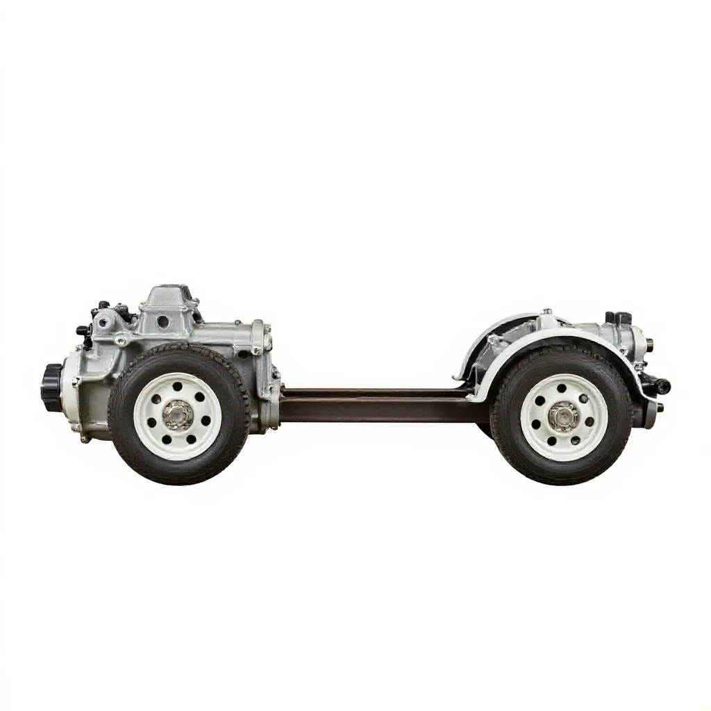 Drive line isolated on a white background