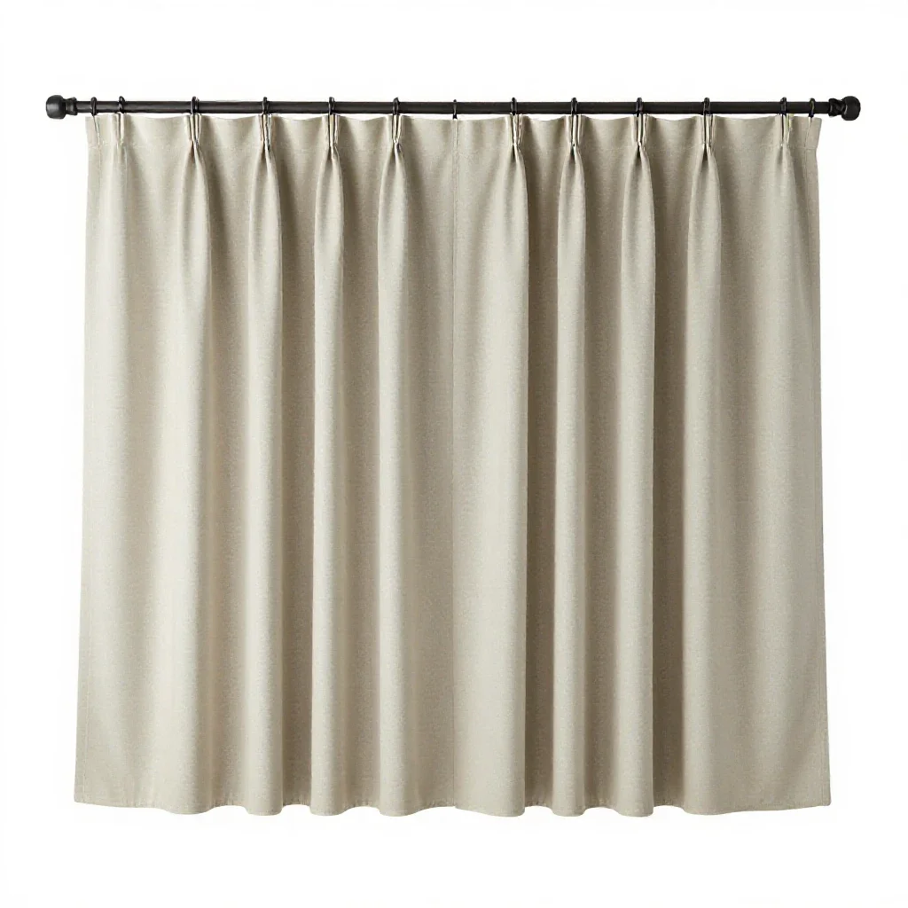Drop curtain isolated on a white background