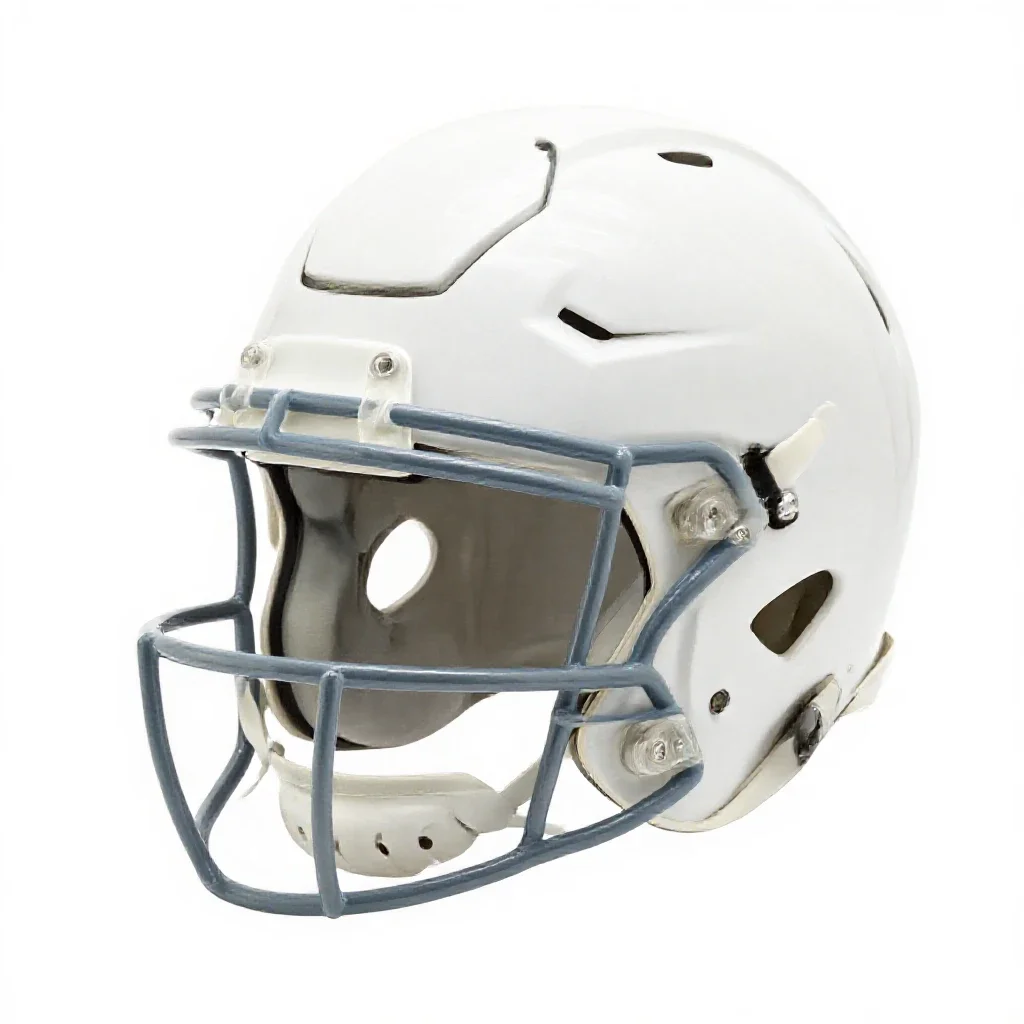 Face guard isolated on a white background