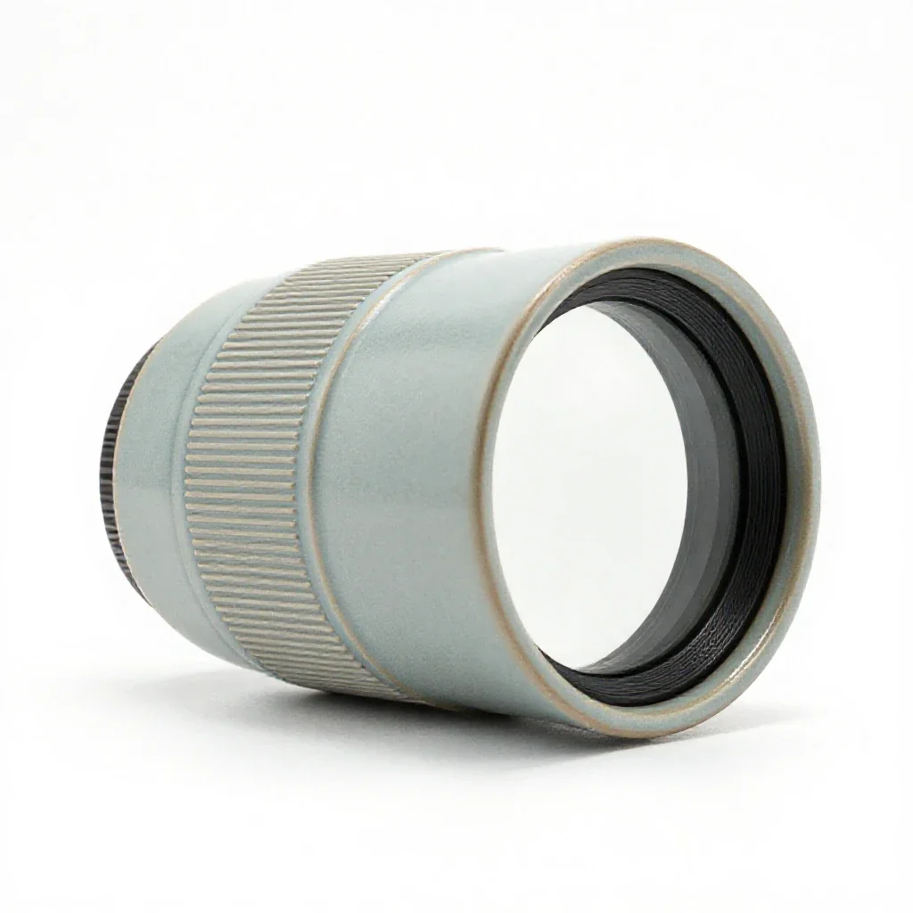 Field lens isolated on a white background