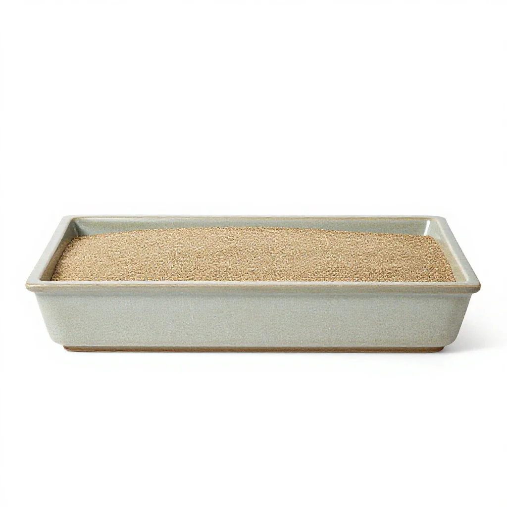 Filter bed isolated on a white background