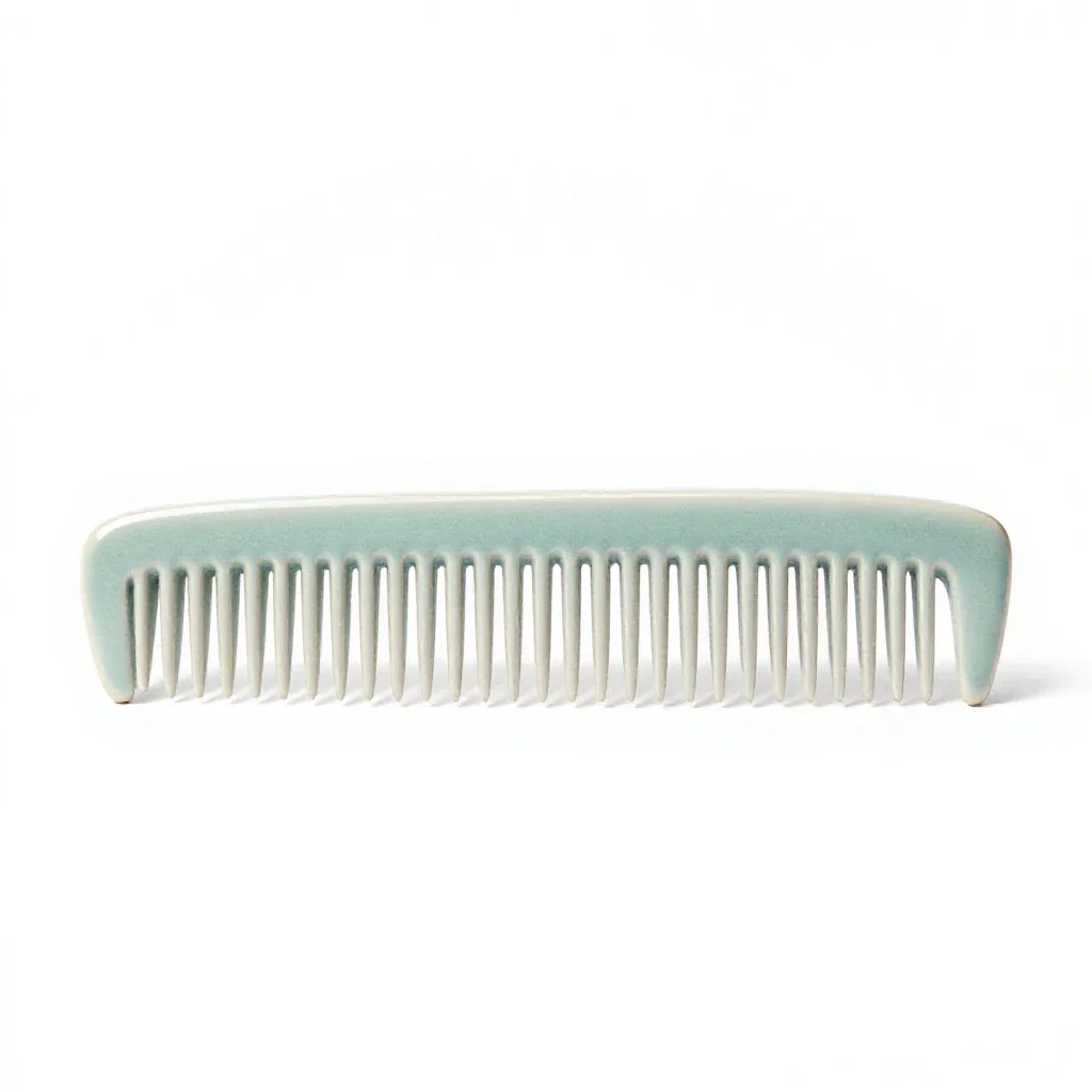 Fine-tooth comb isolated on a white background