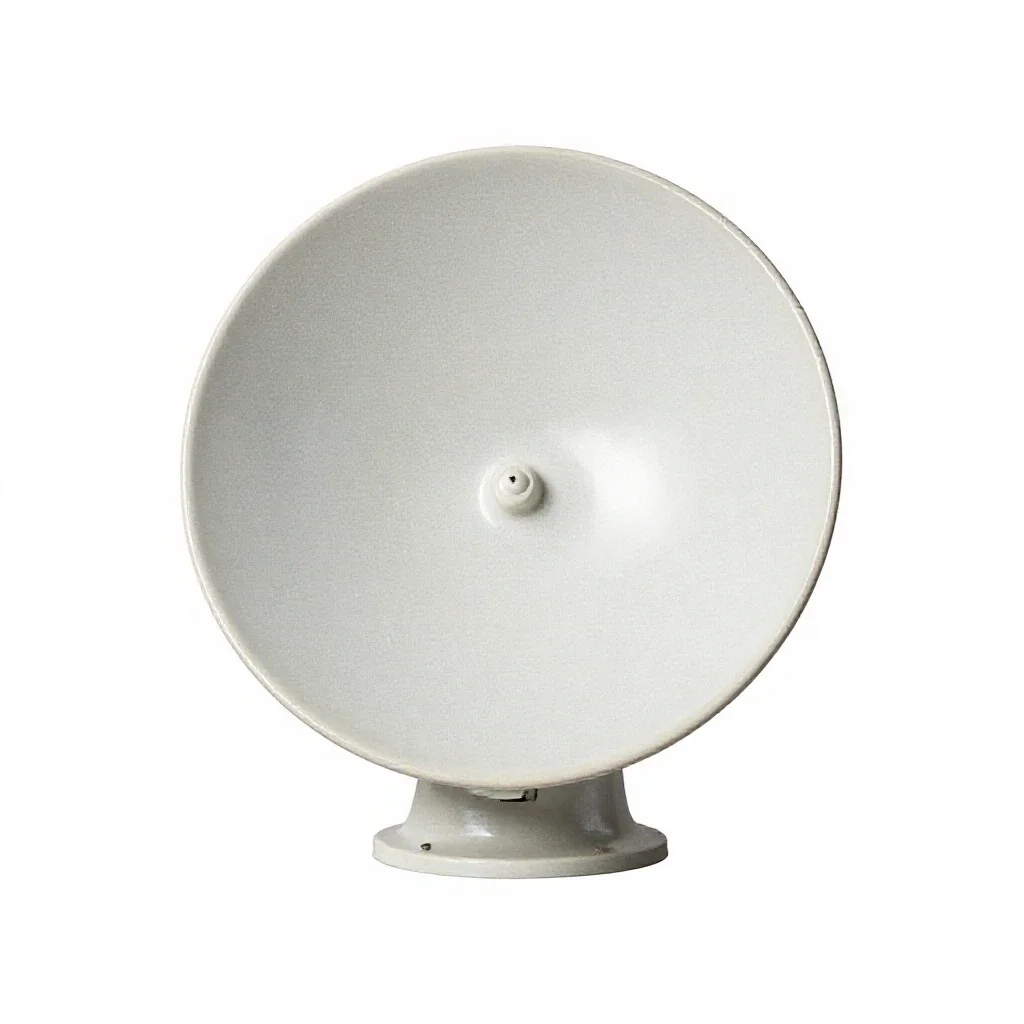 Fire control radar isolated on a white background