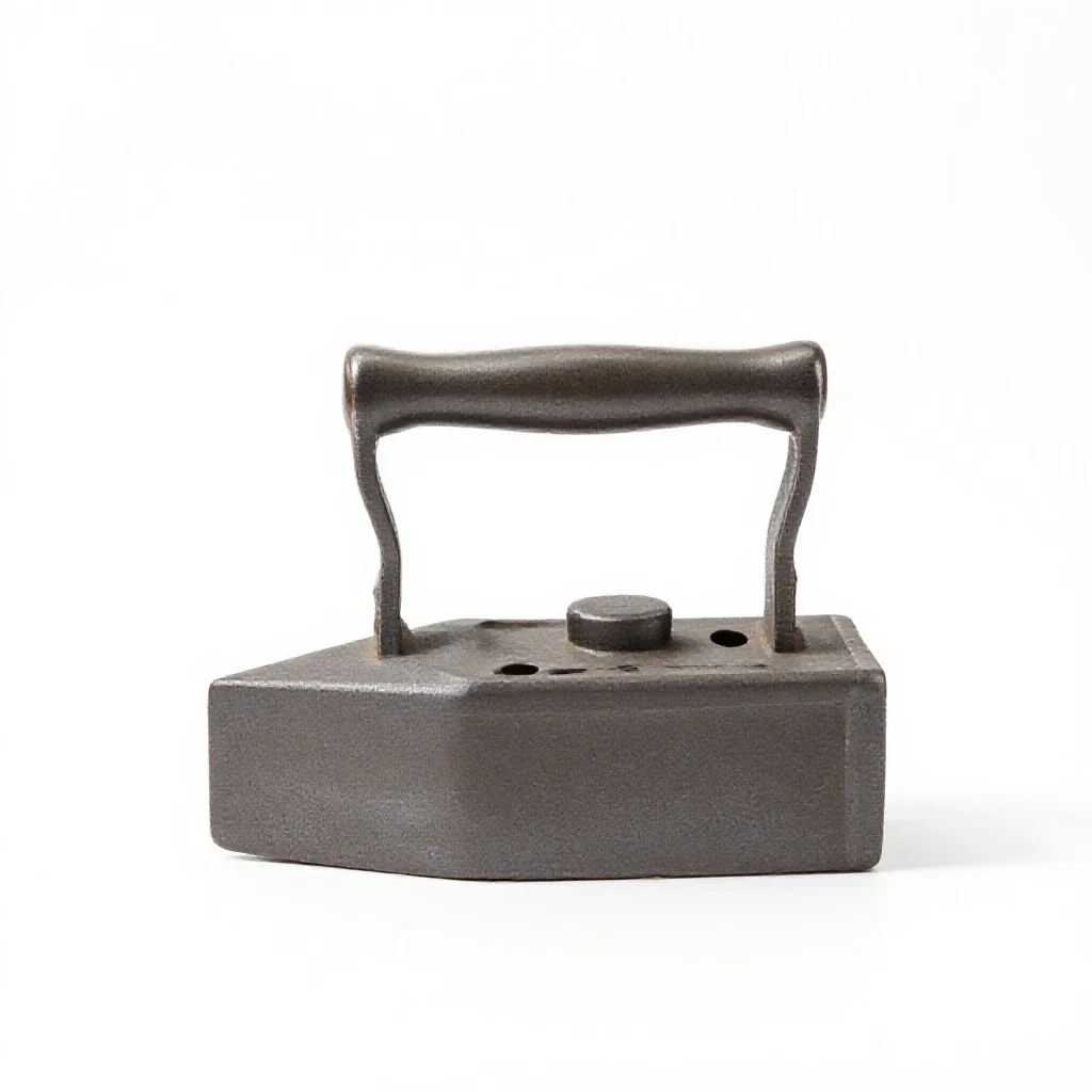 Fire iron isolated on a white background