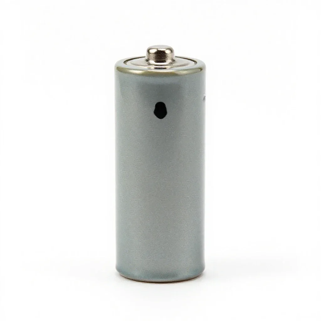 Flashlight battery isolated on a white background
