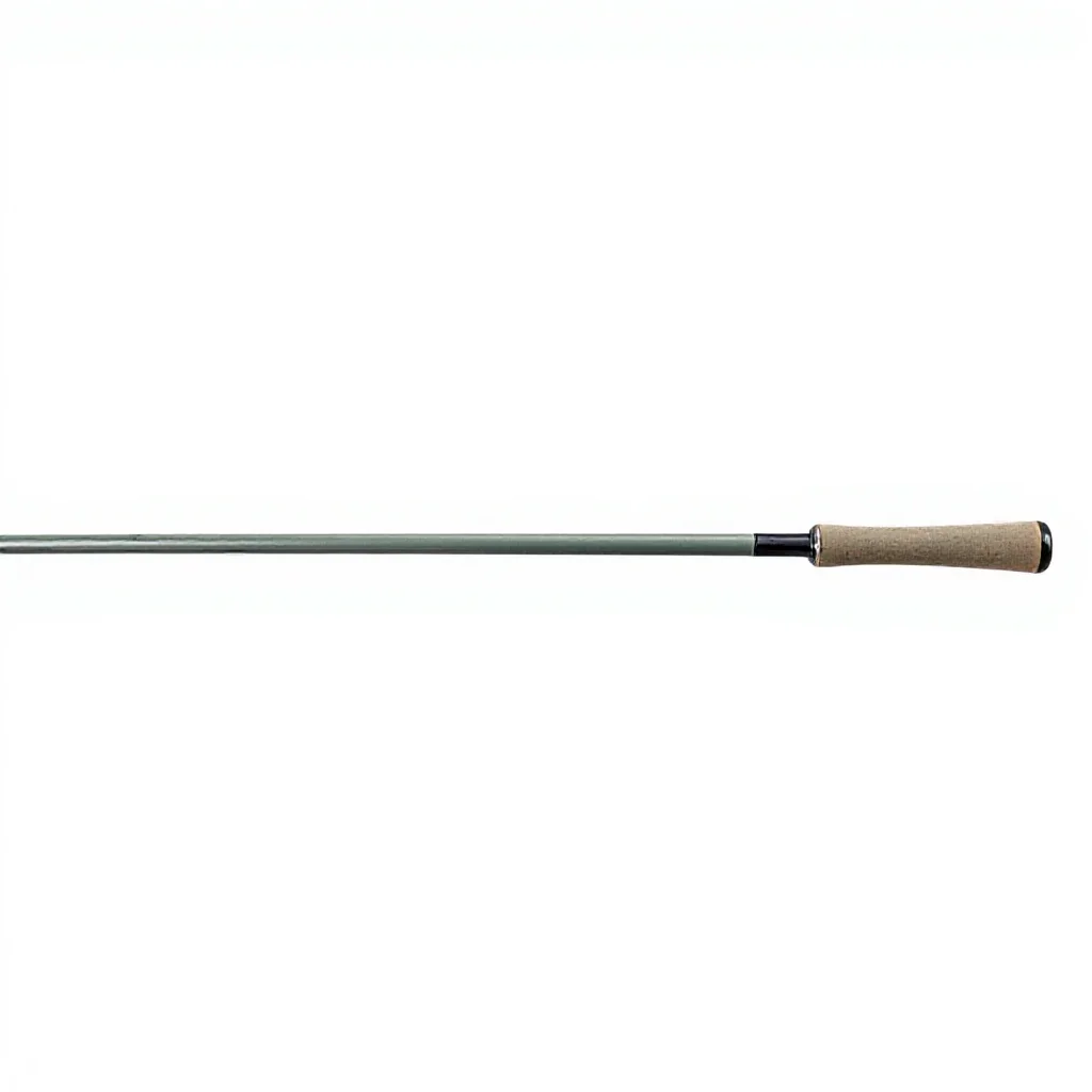 Fly rod isolated on a white background