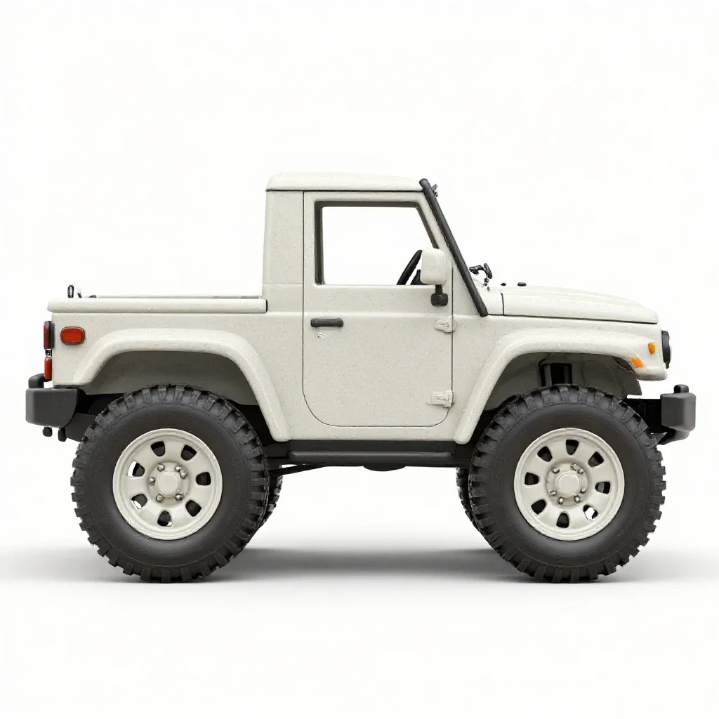 Four-wheel drive isolated on a white background