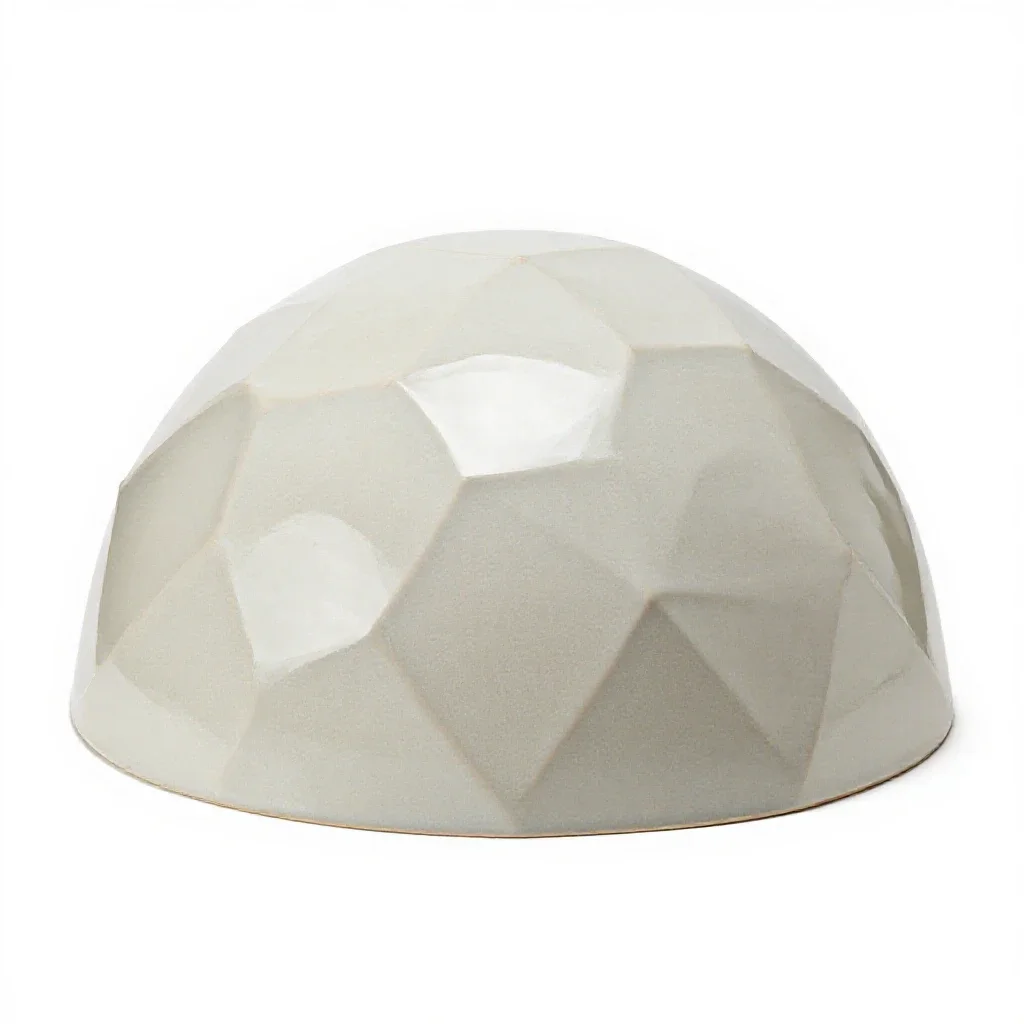 Geodesic dome isolated on a white background
