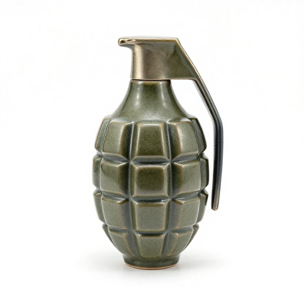 Hand grenade isolated on a white background