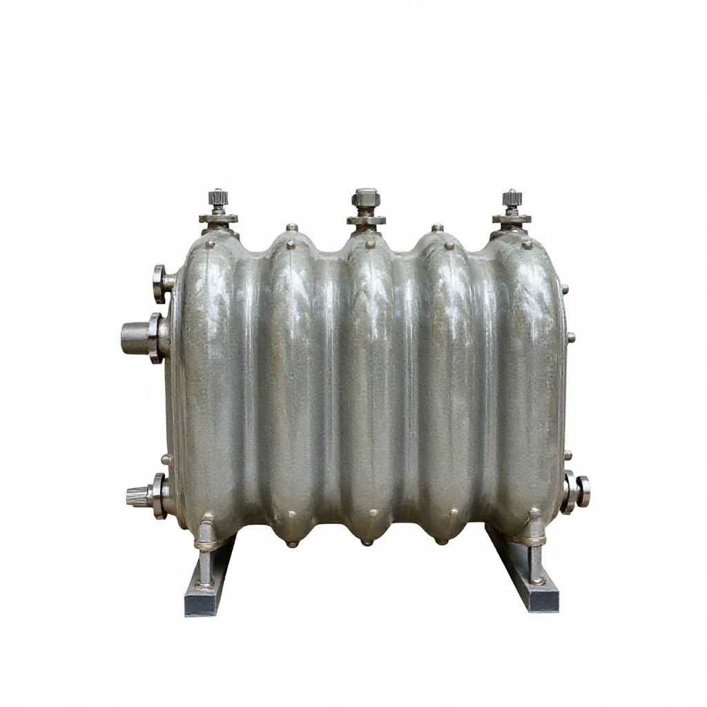 Heat exchanger isolated on a white background