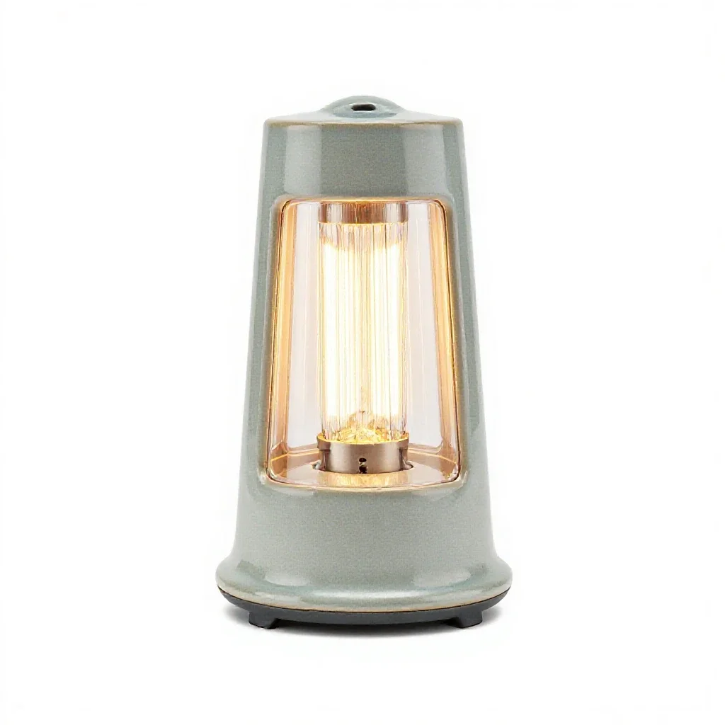 Heat lamp isolated on a white background
