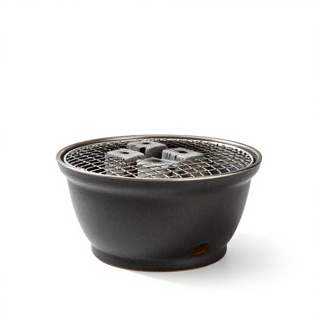 Hibachi isolated on a white background