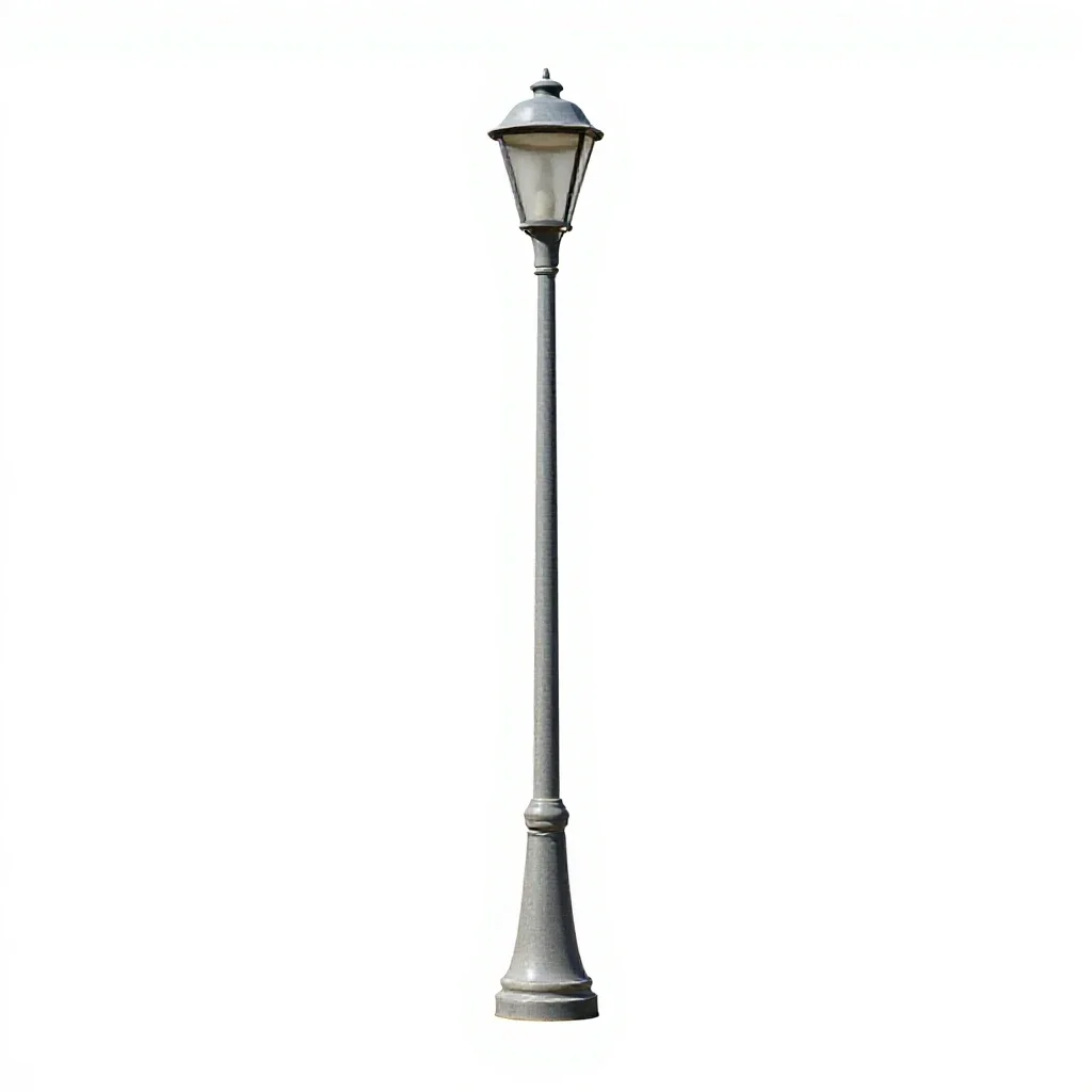 Lamppost isolated on a white background