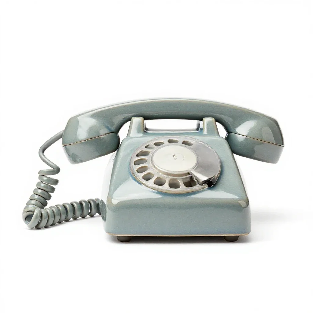 Land line isolated on a white background