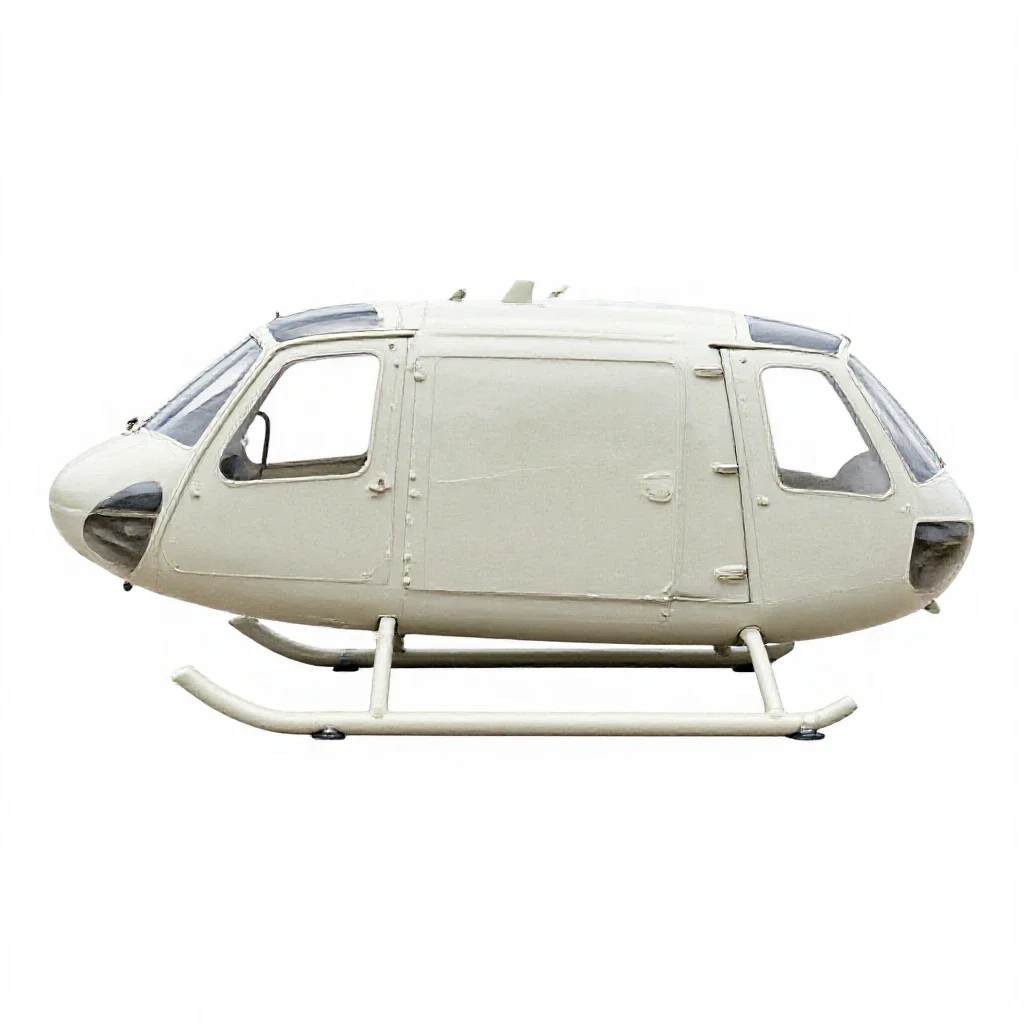 Landing skid isolated on a white background